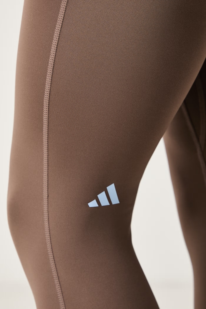 adidas Performance pajkice za jogo ženske Three Stripes Studio rjava KX3151