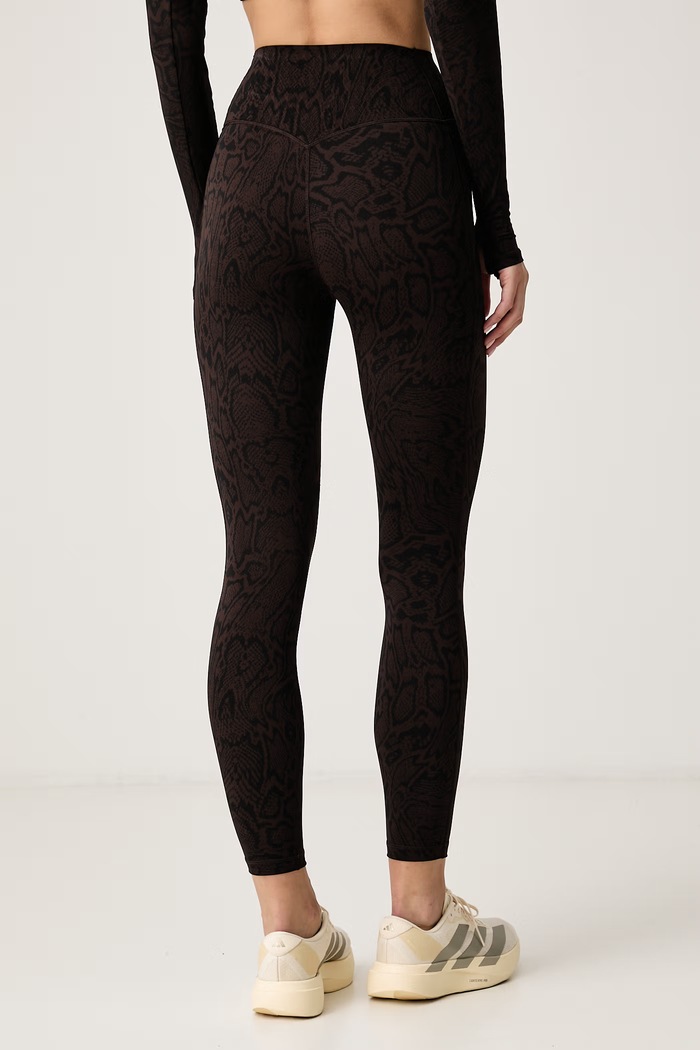 Odjeća adidas Performance Sportske tajice za žene Optime PrimeLift KG0529 smeđa