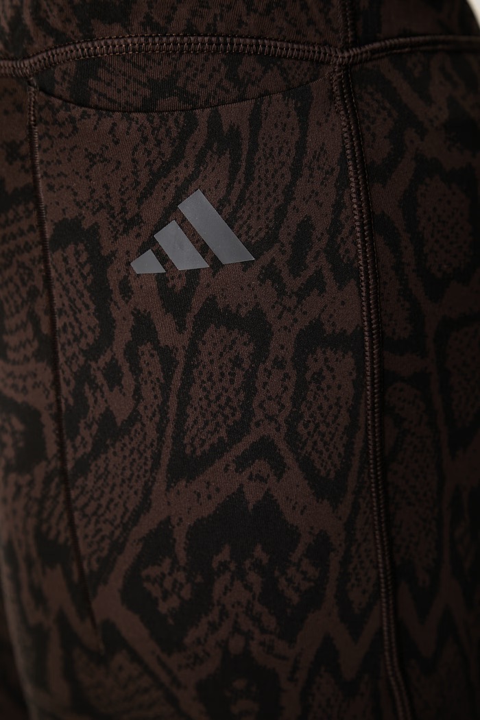 Sportske tajice za žene Optime PrimeLift adidas Performance KG0529 smeđa