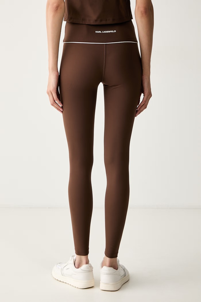 Abbigliamento Karl Lagerfeld leggings da donna B3W44013 marrone