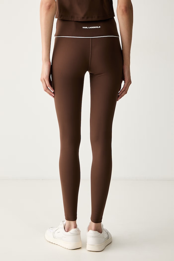 Abbigliamento Karl Lagerfeld leggings da donna B3W44013 marrone