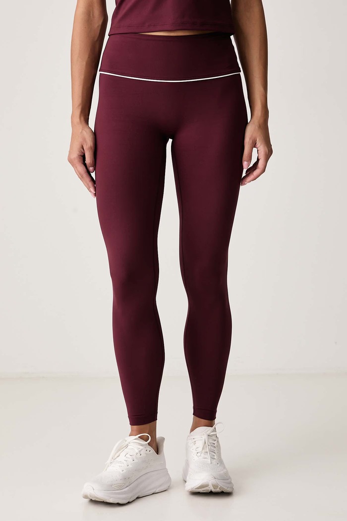 Karl Lagerfeld Legginsy damskie bordowy B3W44013