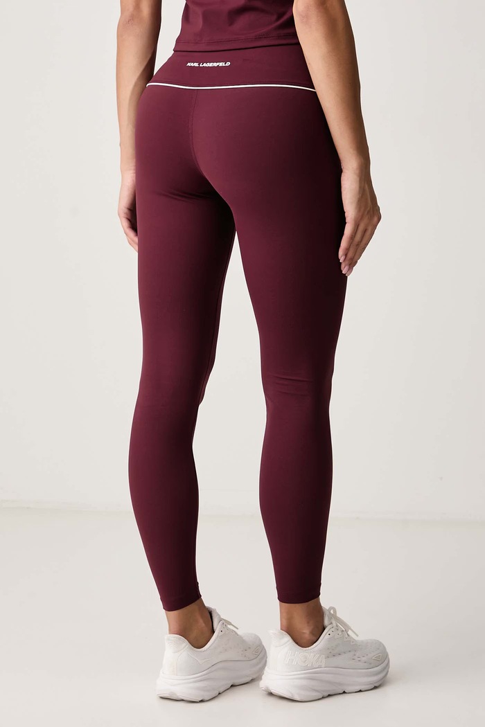 Odzież Karl Lagerfeld Legginsy damskie B3W44013 bordowy
