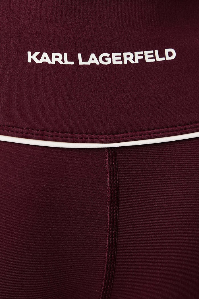 Legginsy damskie Karl Lagerfeld B3W44013 bordowy