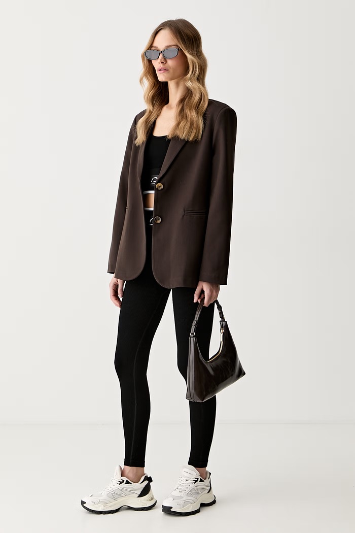 Karl Lagerfeld tajice za žene B3W10106 crna AW26