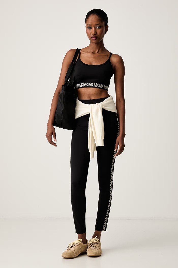MICHAEL Michael Kors legginsy damskie MT6311IKND czarny AW26