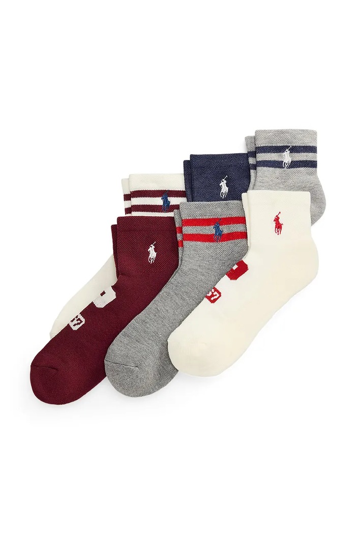 Polo Ralph Lauren skarpety damskie 6-pack beżowy 455P18198