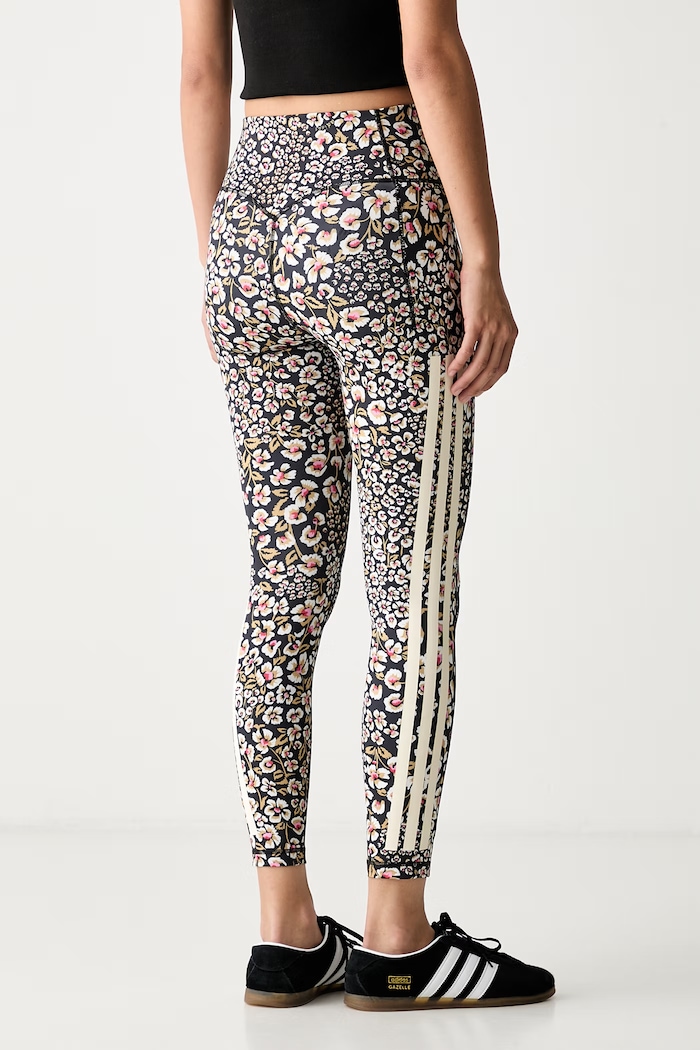 Odzież adidas legginsy sportowe damskie x Farm Rio KR0230 czarny