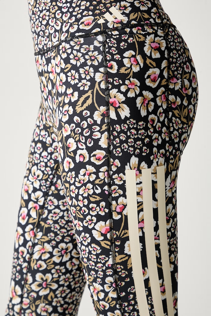 adidas legginsy sportowe damskie x Farm Rio czarny KR0230