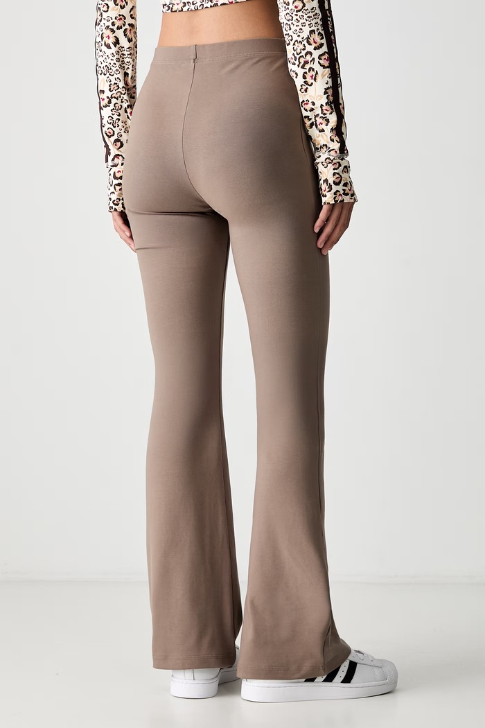 Odzież adidas legginsy damskie bawełniane z elastanem Soft Lux KF8410 beżowy