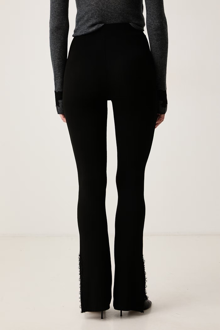 Odzież Ermanno Scervino LIFE Legginsy damskie z wiskozy D494P300SQW czarny