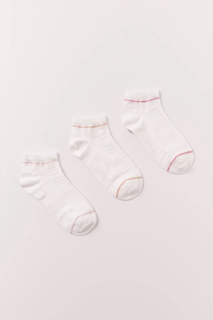 women'secret șosete pentru femei pachet de 3 alb 4483437