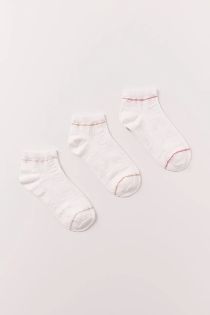 women'secret șosete pentru femei pachet de 3 alb 4483437