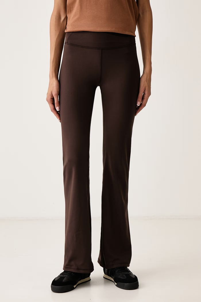 DKNY Legginsy damskie brązowy DP6P3918
