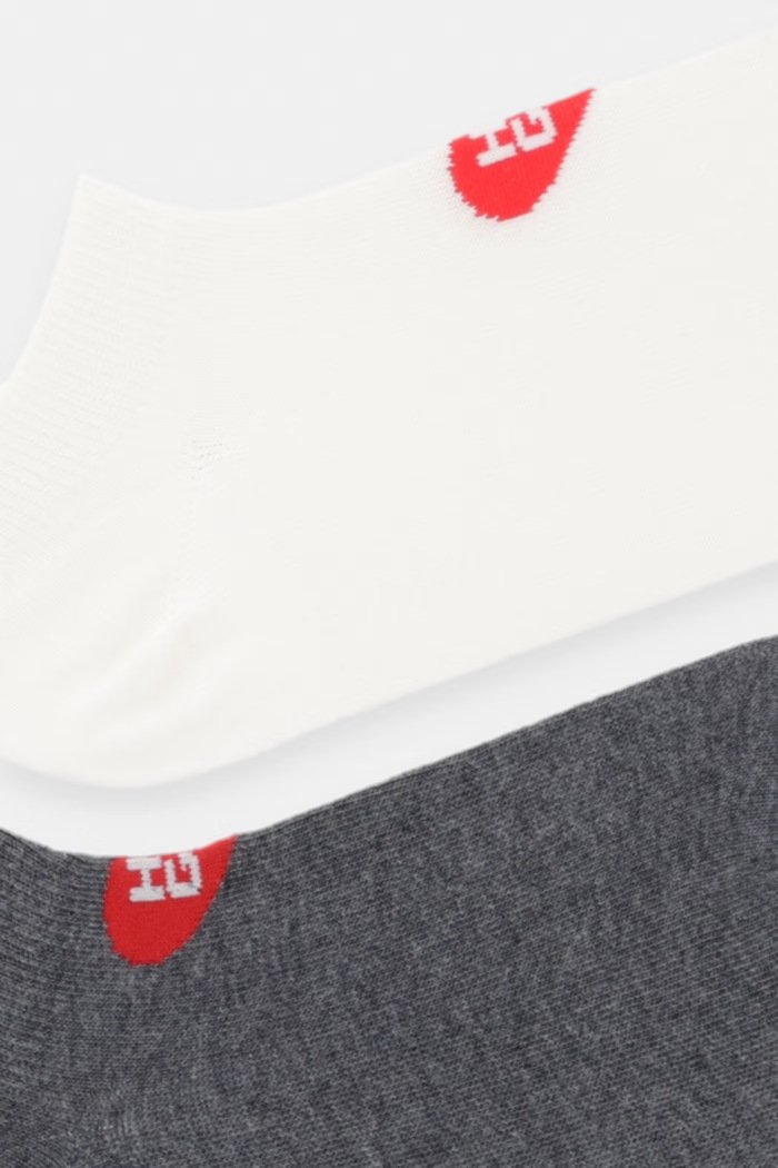HUGO skarpety damskie 3P AS HEARTLOGO CC W 3-pack 50566536 beżowy AW26