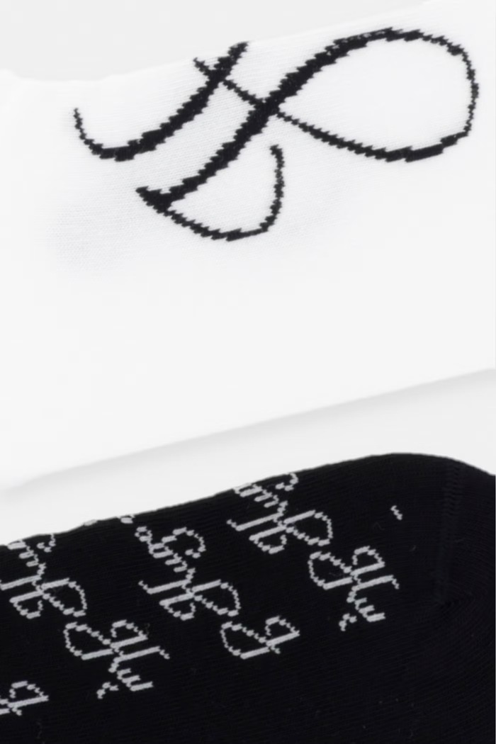 HUGO skarpety damskie z bawełną 3P AS MONOGRAM CC W 3-pack 50564634 czarny AW26