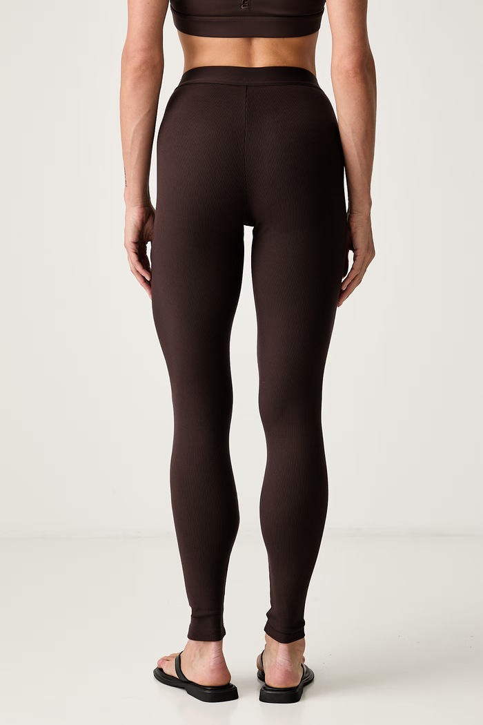 Odzież Guess legginsy damskie z modalem BLOSSOM V6YB23.K4666 brązowy