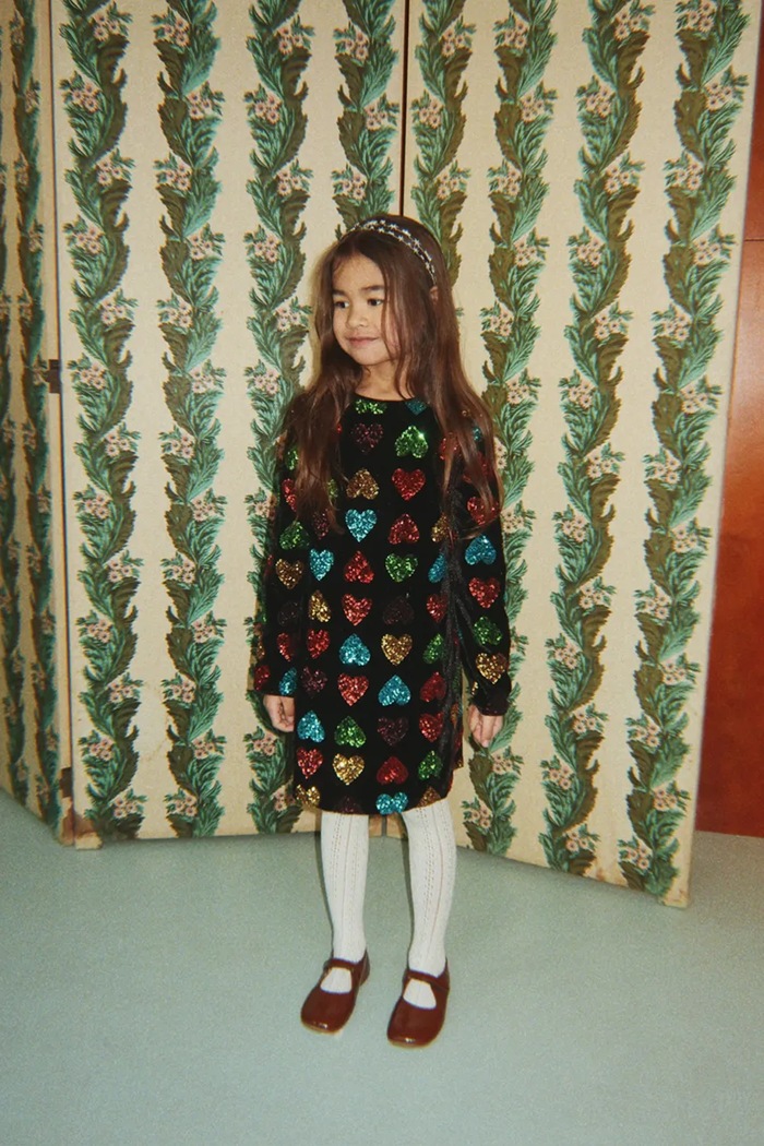Rajstopy dziecięce WOOL POINTELLE TIGHTS Konges Sløjd beżowy KS106652.9BY2