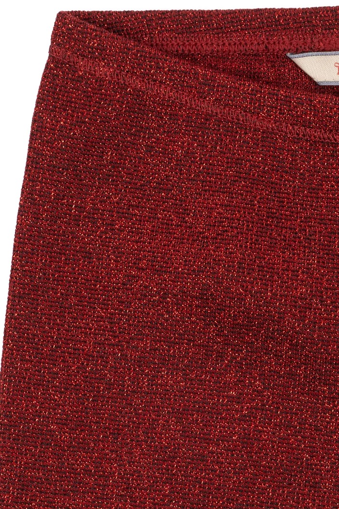 Dziewczynka Konges Sløjd Legginsy dziecięce z bawełną ROLI PANTS OCS KS106588.9BY2 bordowy