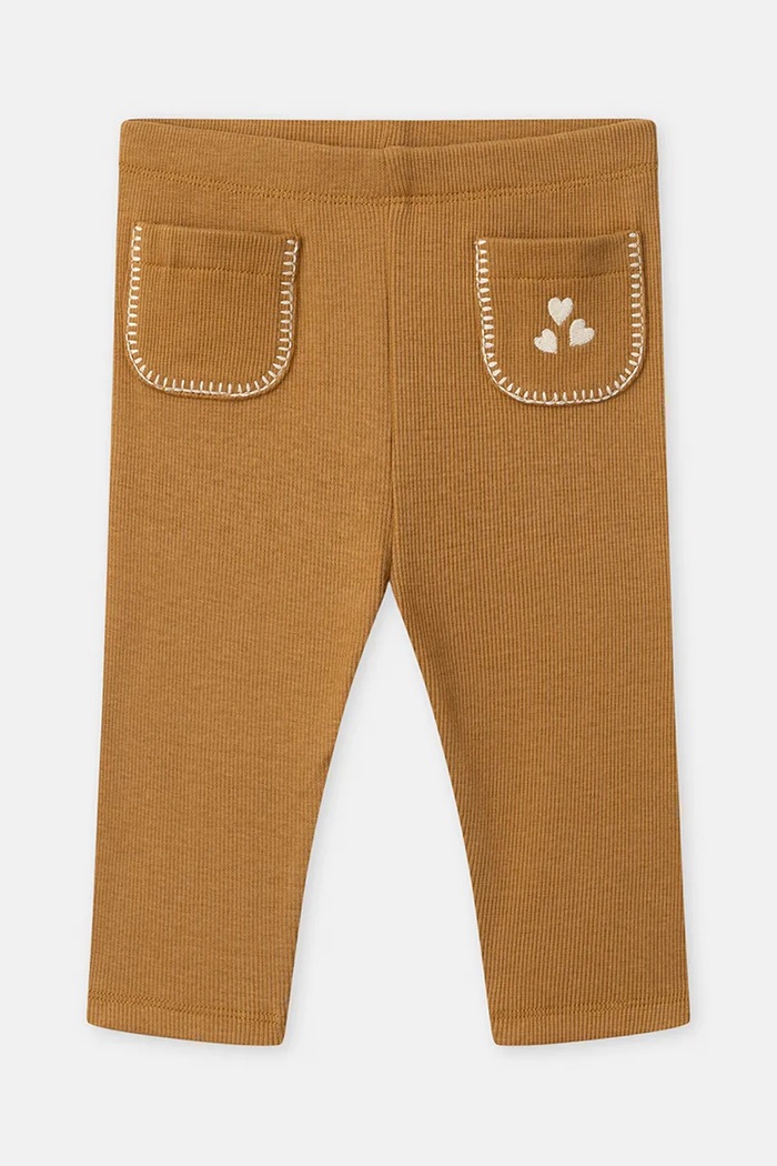 Sergent Major Legginsy dziecięce bawełniane z elastanem 26H1BF51LG brązowy AW26