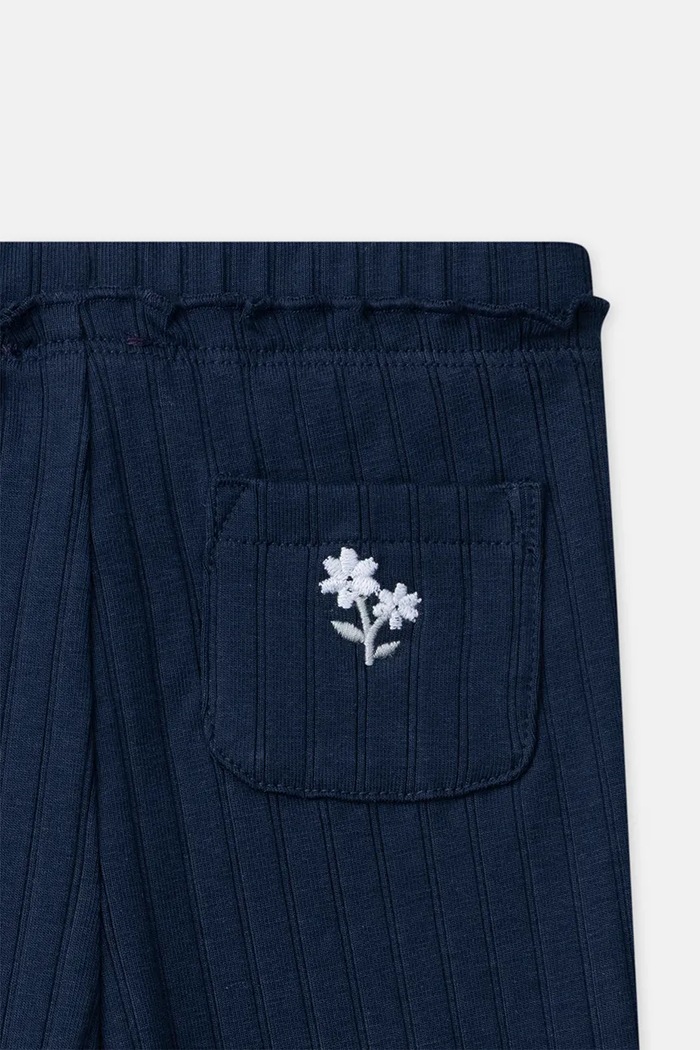 Dziewczynka Sergent Major Legginsy dziecięce bawełniane z elastanem 26H1BF31LG granatowy