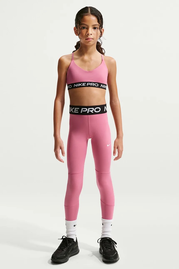 Nike Legginsy sportowe dziecięce Nike Pro Dri-FIT różowy DA1028