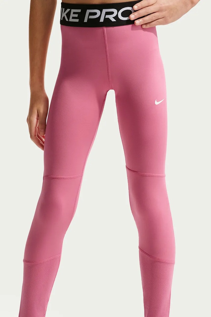 Dziewczynka Nike Legginsy sportowe dziecięce Nike Pro Dri-FIT DA1028 różowy
