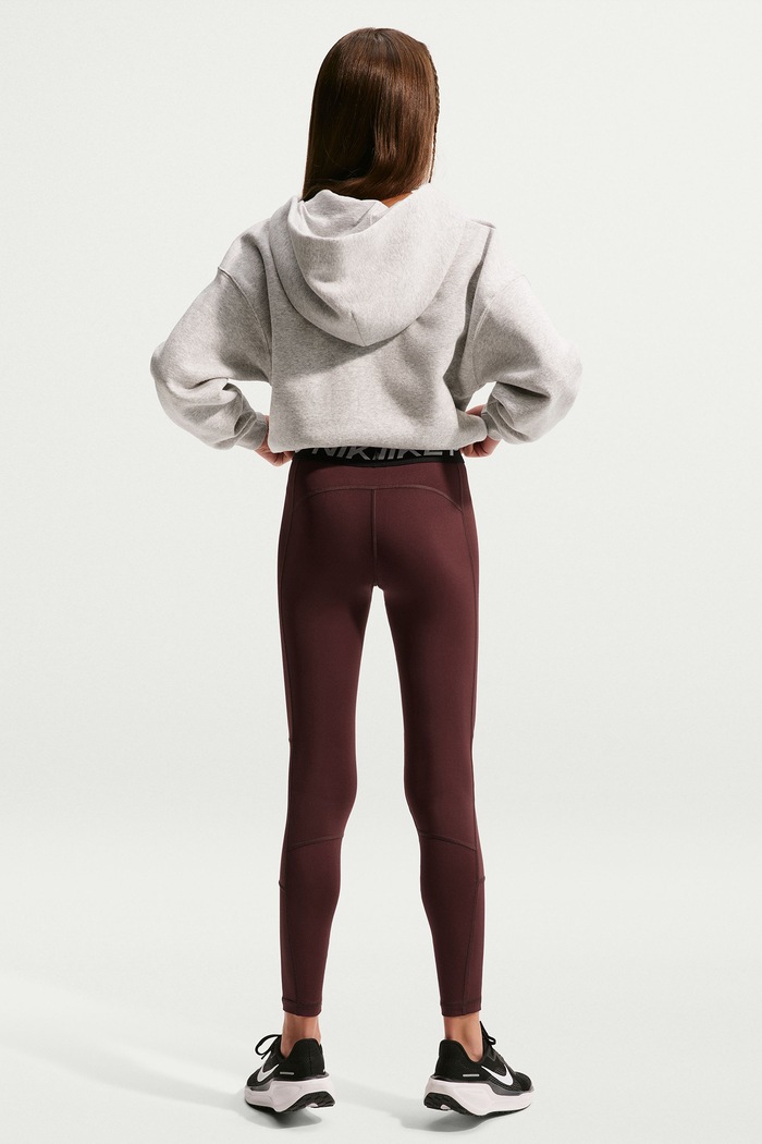 Nike Športové legíny detské Nike Pro Dri-FIT DA1028 burgundské AW26