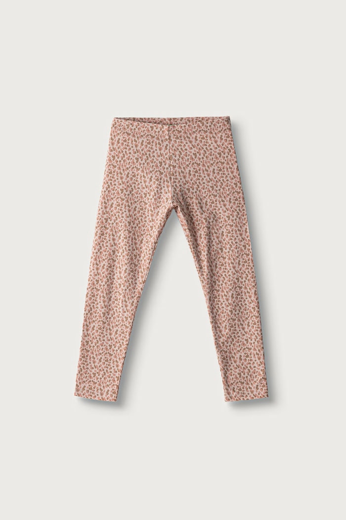 United Colors of Benetton Legginsy dziecięce z bawełną beżowy 36MSGF05L.P.Seasonal
