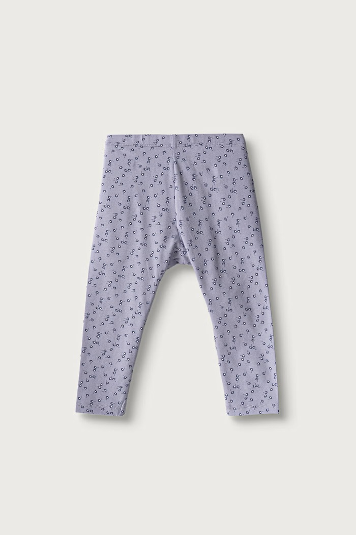 United Colors of Benetton Legginsy dziecięce z bawełną fioletowy 36MSGF05L.P.Seasonal