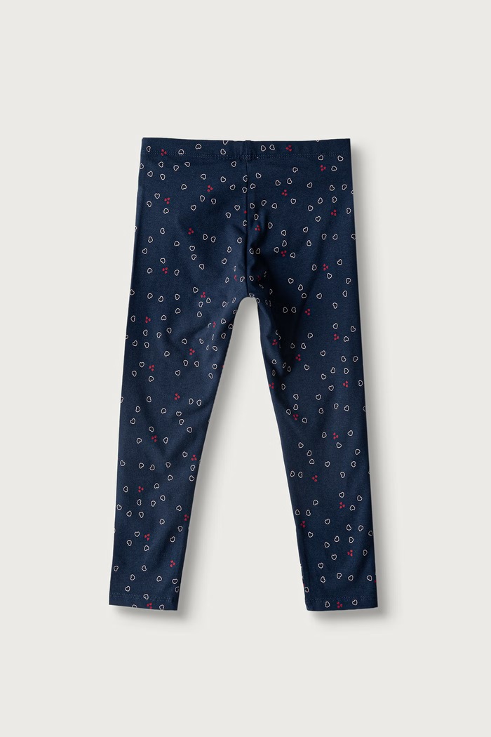 United Colors of Benetton Legginsy dziecięce z bawełną 36MSGF05L.P.Seasonal granatowy AW26