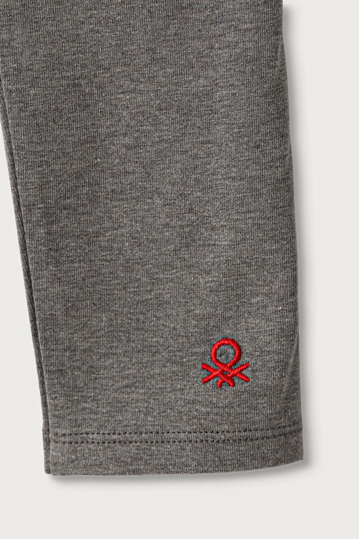 BIMBA United Colors of Benetton Leggings per bambini in cotone con elastan 3MT1CF02G.G.Reproposal grigio