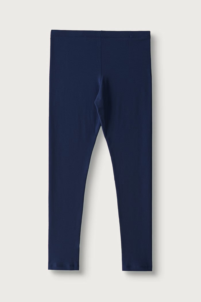 United Colors of Benetton Legginsy dziecięce bawełniane z elastanem 3MT1CF02G.G.Continuativ granatowy AW26