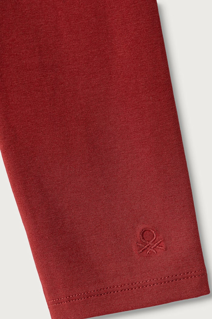 BIMBA United Colors of Benetton Leggings per bambini in cotone con elastan 3MT1CF02G.G.Season.9BY2 rosso
