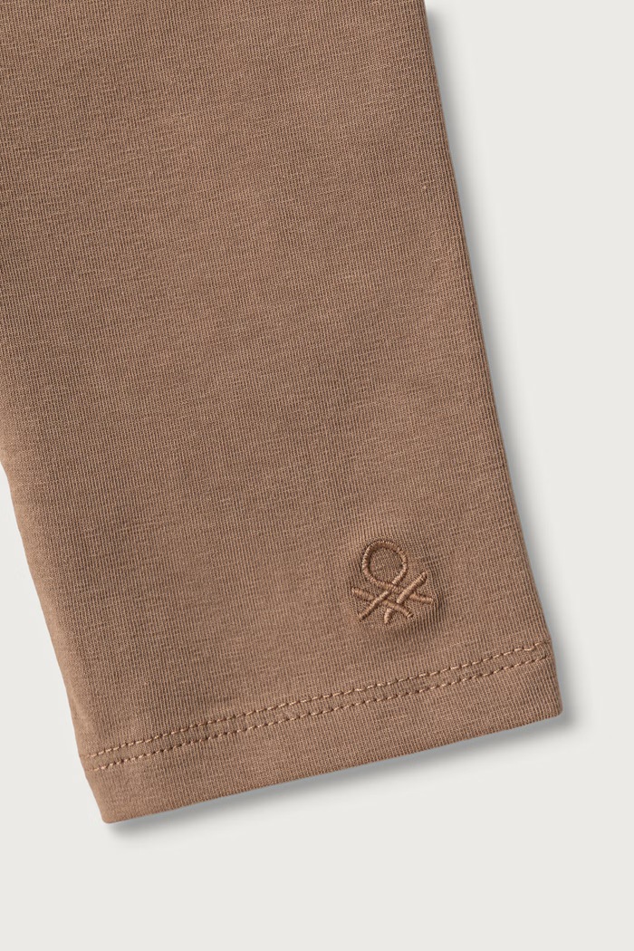BIMBA United Colors of Benetton Leggings per bambini in cotone con elastan 3MT1CF02G.G.Season.9BY2 marrone