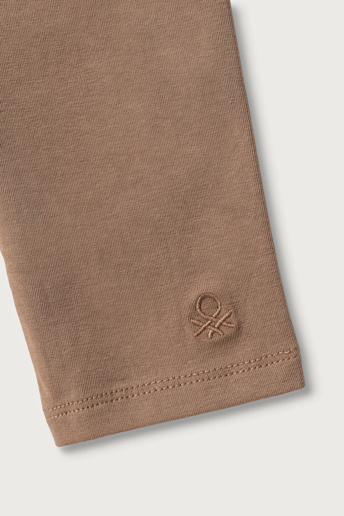 BIMBA United Colors of Benetton Leggings per bambini in cotone con elastan 3MT1CF02G.G.Season.9BY2 marrone