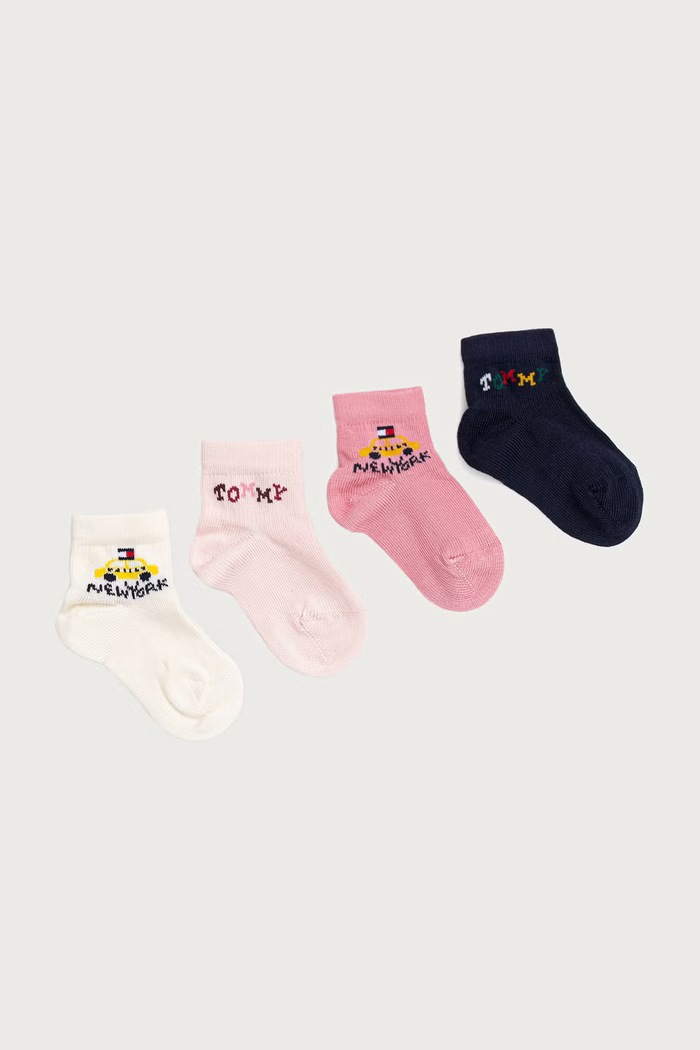 Tommy Hilfiger Skarpety dziecięce 4-pack różowy 701244127.G