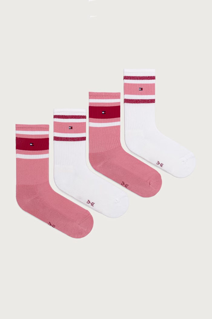 Tommy Hilfiger Skarpety dziecięce 4-pack różowy 701244123.G