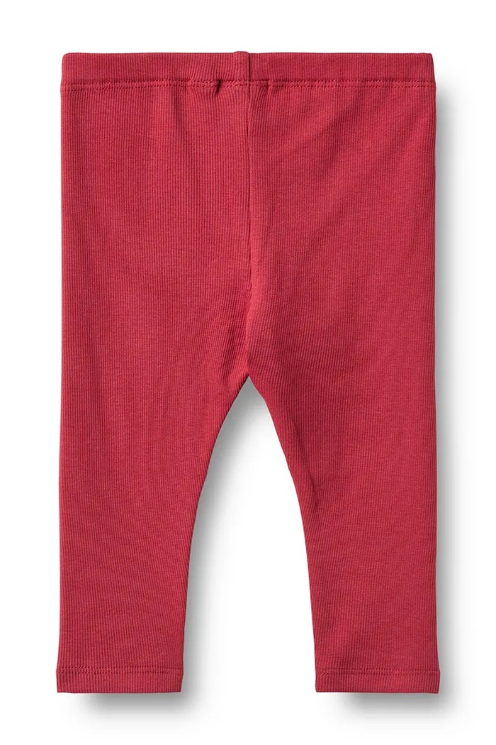 Wheat Legginsy niemowlęce bawełniane 4853.006.GOTS czerwony AW26