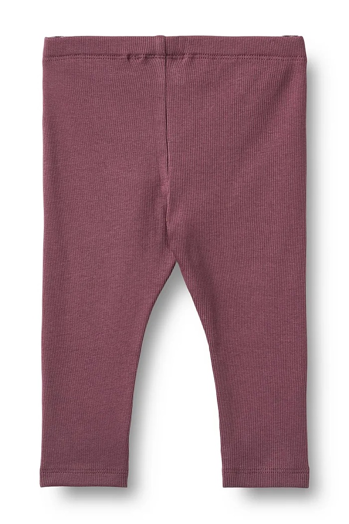 Wheat Legginsy niemowlęce bawełniane fioletowy 4853.006.GOTS