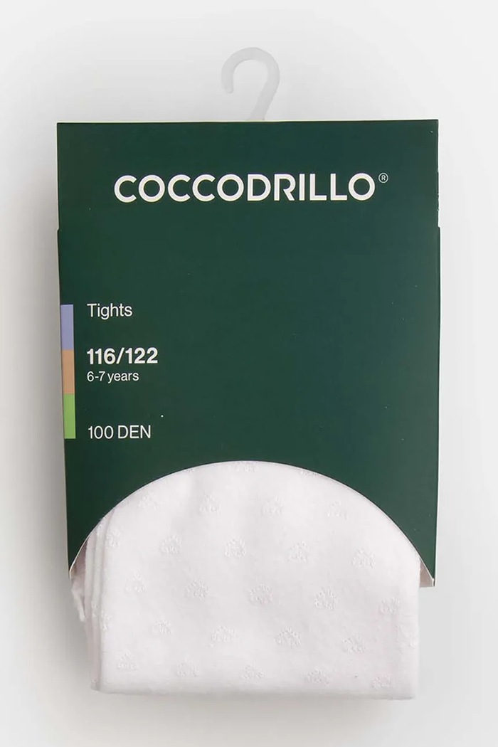 Coccodrillo Punčocháče dětské bílá ZC6380701TVP