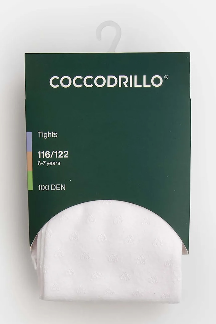 Coccodrillo Punčocháče dětské bílá ZC6380701TVP