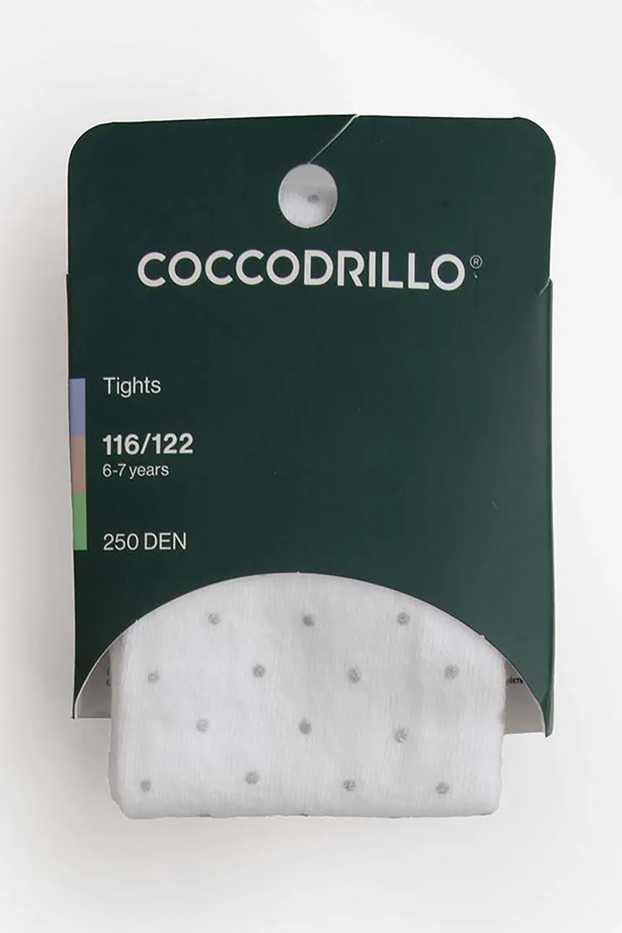 Coccodrillo Rajstopy dziecięce biały ZC6380206TCC