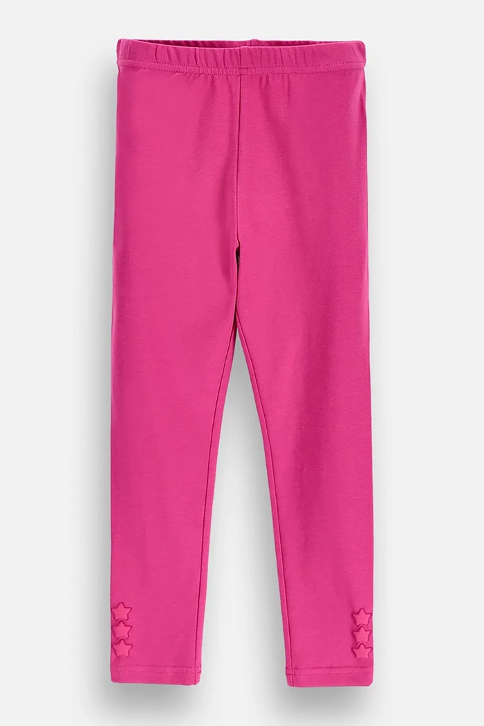 Coccodrillo Legginsy dziecięce bawełniane z elastanem różowy ZC6122103HGK
