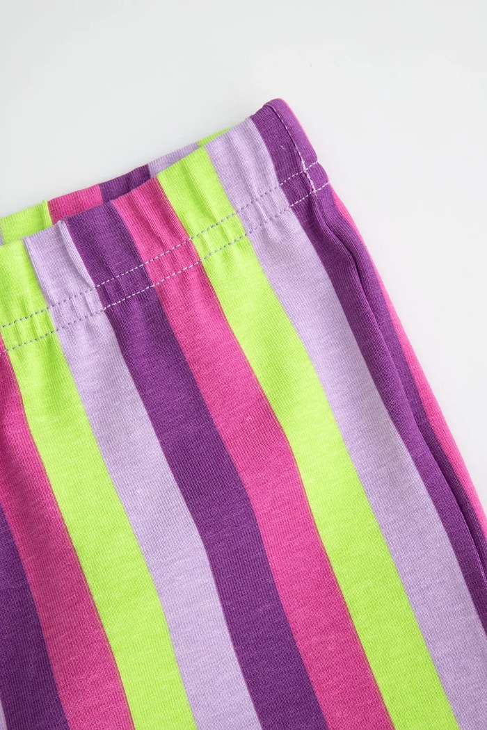 Dziewczynka Coccodrillo Legginsy dziecięce bawełniane z elastanem ZC6122102HGK fioletowy