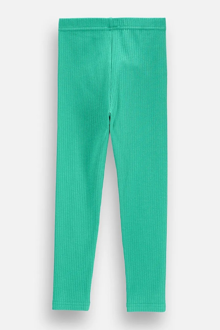 Coccodrillo legginsy dziecięce bawełniane z elastanem ZC6122002AGK zielony AW26