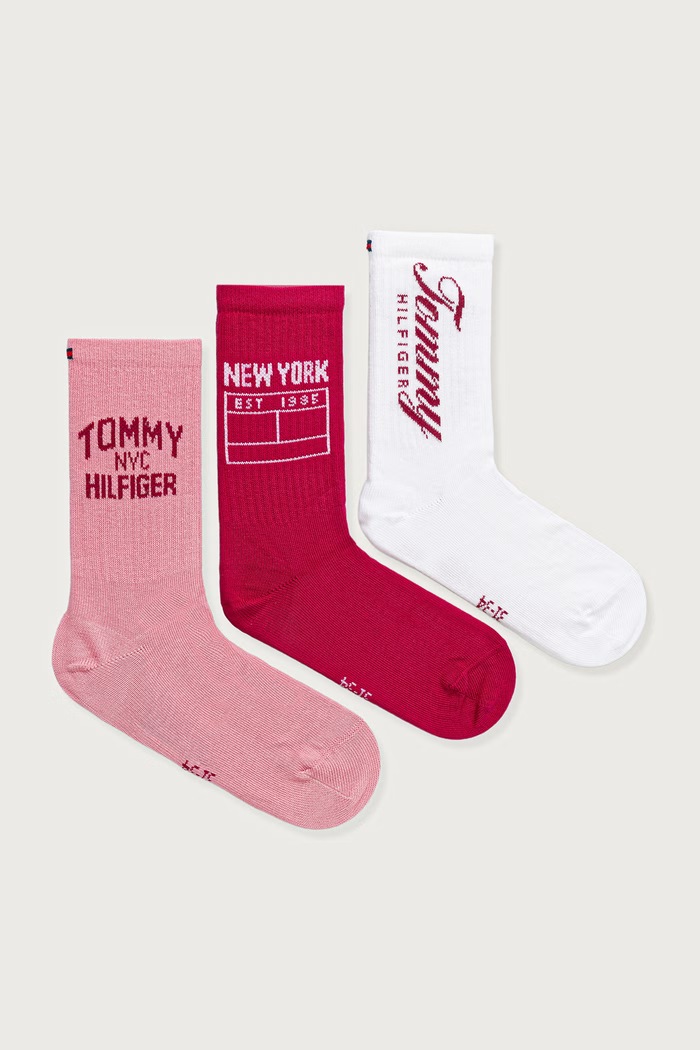 Tommy Hilfiger čarape za djecu 3-pack roza 701241839.G.9BY2