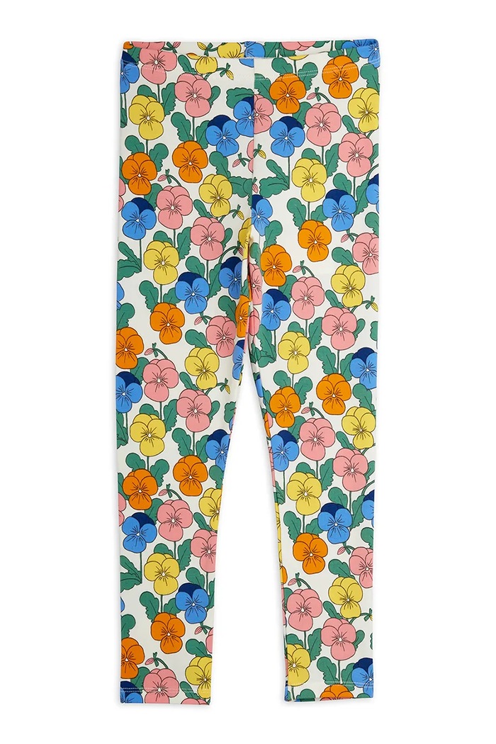 Mini Rodini Legginsy dziecięce bawełniane z elastanem Violas 26730107 multicolor AW26