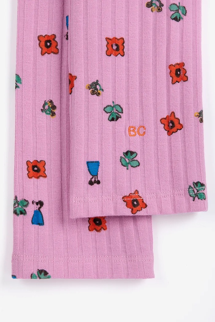 Bobo Choses Κολάν παιδικά βαμβακερά με ελαστάν Blossom 226AC126 ροζ AW26