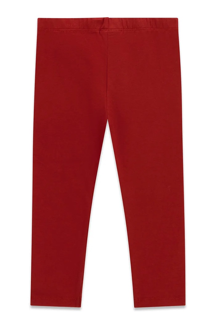 Guess Legginsy dziecięce bawełniane z elastanem K6BB02.K5884.9BY2 bordowy AW26